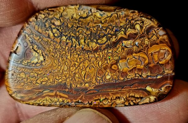 Boulder Opal gebohrt – Bild 2